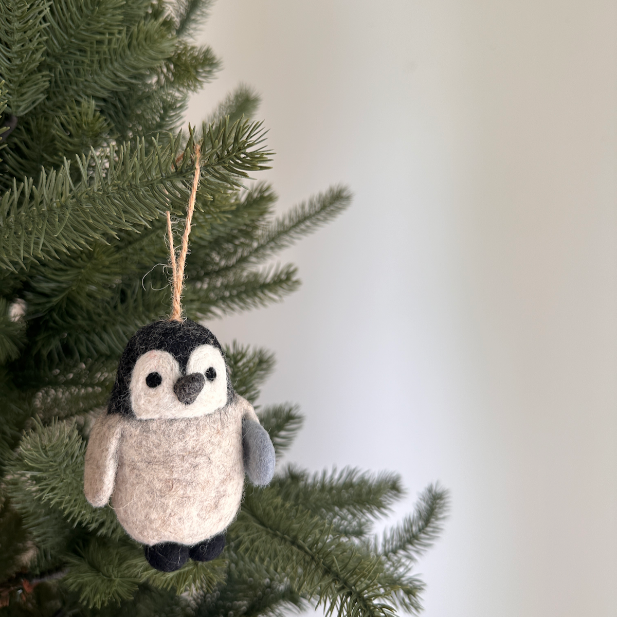Penguin Ornament – Handmade Wool Felt Holiday Decor