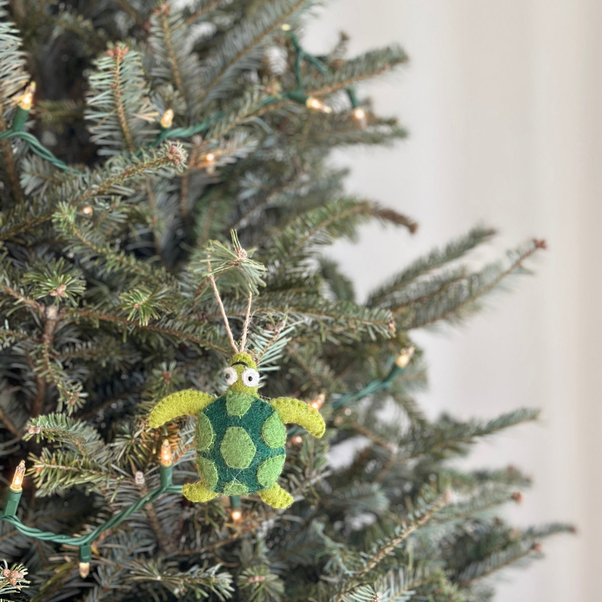 Sea Turtle Ornament – Handmade Wool Felt Holiday Decor