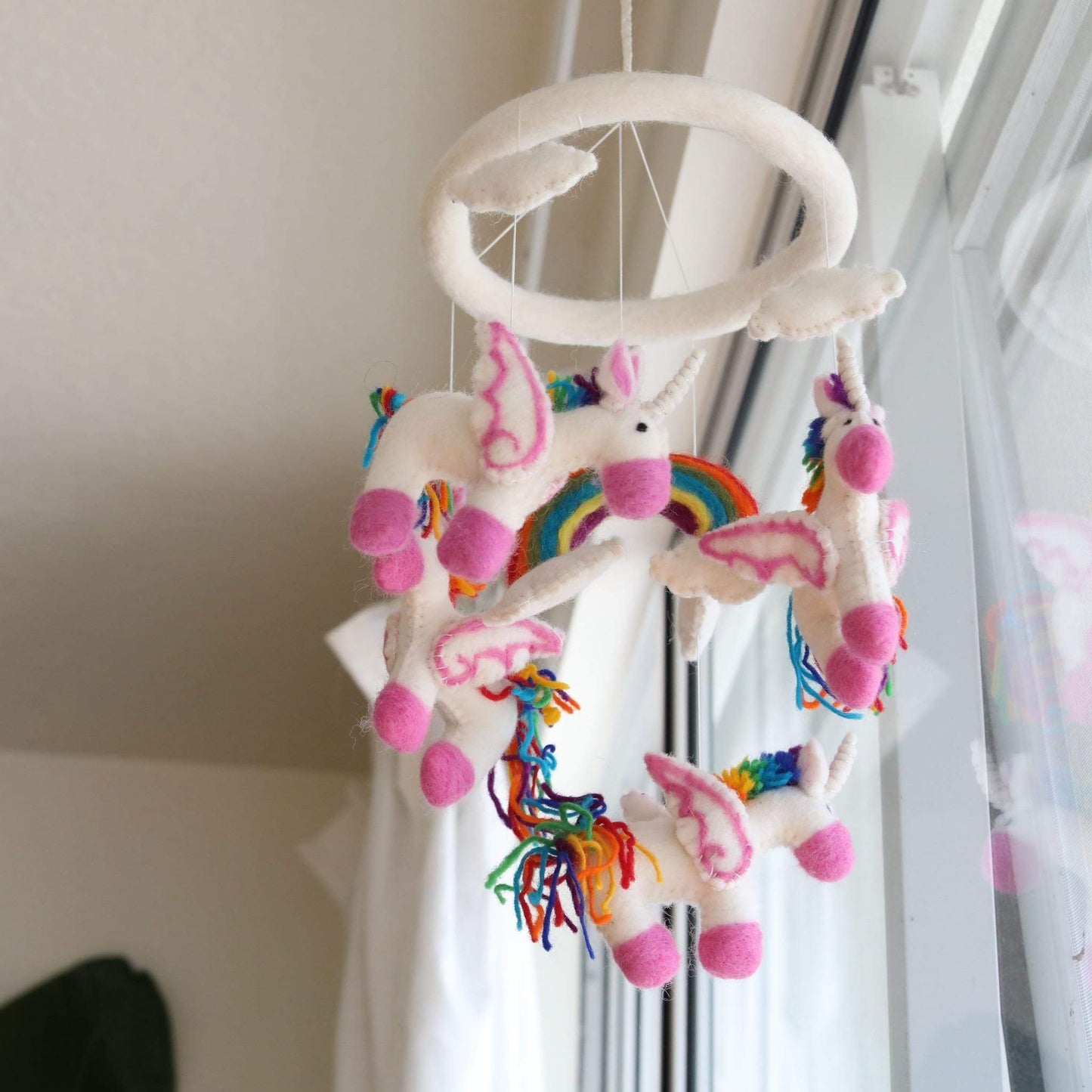 Felt Unicorn Baby Mobile
