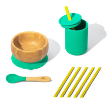 Load image into Gallery viewer, Avanchy Bamboo and Silicone Baby Toddler Feeding &amp; Sipping Set
