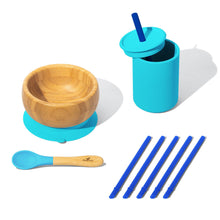 Load image into Gallery viewer, Avanchy Bamboo and Silicone Baby Toddler Feeding &amp; Sipping Set
