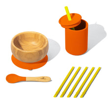 Load image into Gallery viewer, Avanchy Bamboo and Silicone Baby Toddler Feeding &amp; Sipping Set
