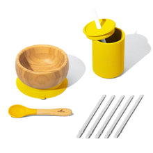 Load image into Gallery viewer, Avanchy Bamboo and Silicone Baby Toddler Feeding &amp; Sipping Set
