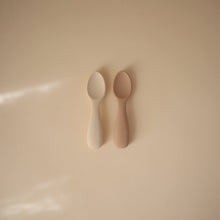 Load image into Gallery viewer, Silicone Toddler Starter Spoons 2-Pack
