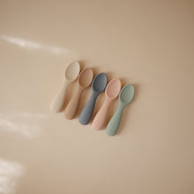 Load image into Gallery viewer, Silicone Toddler Starter Spoons 2-Pack
