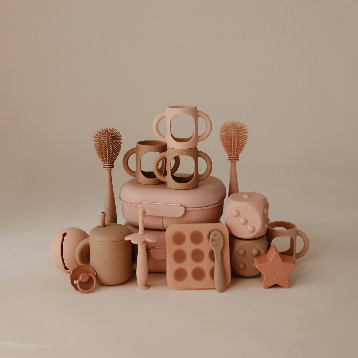 Mushie Silicone Bottle Handles