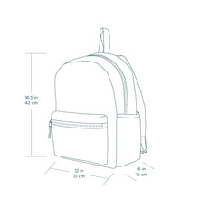 Load image into Gallery viewer, Fluf Organic Cotton Canvas Machine Washable Medium Size Backpack
