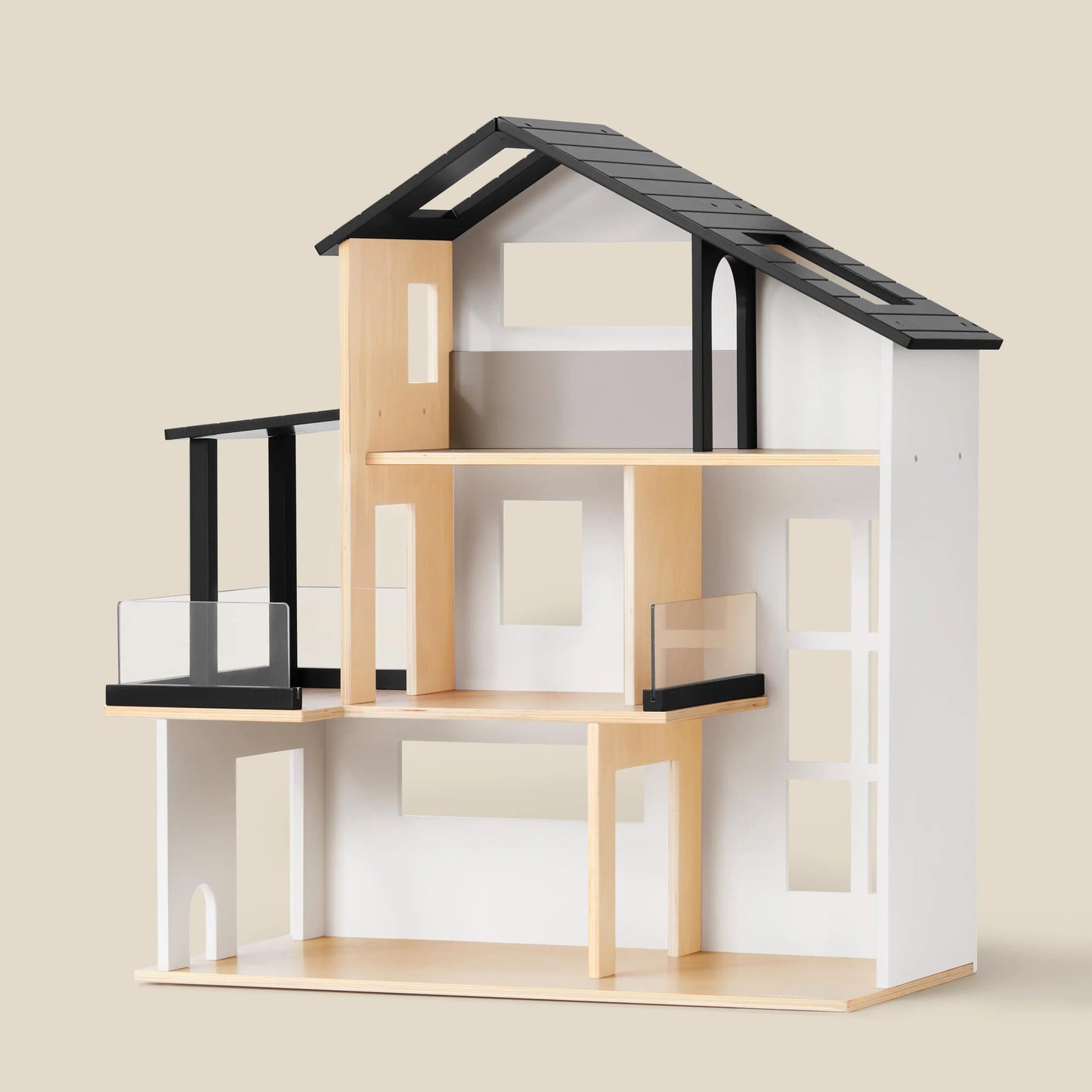Tiny Land® Modern Family Eco-Friendly Wooden Dollhouse