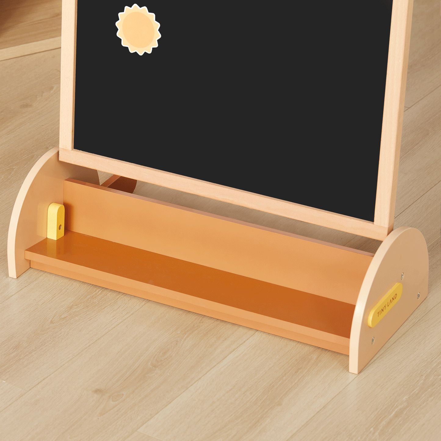 Tiny Land Double-Sided Arched Magnetic Chalkboard Easel – Beechwood Frame
