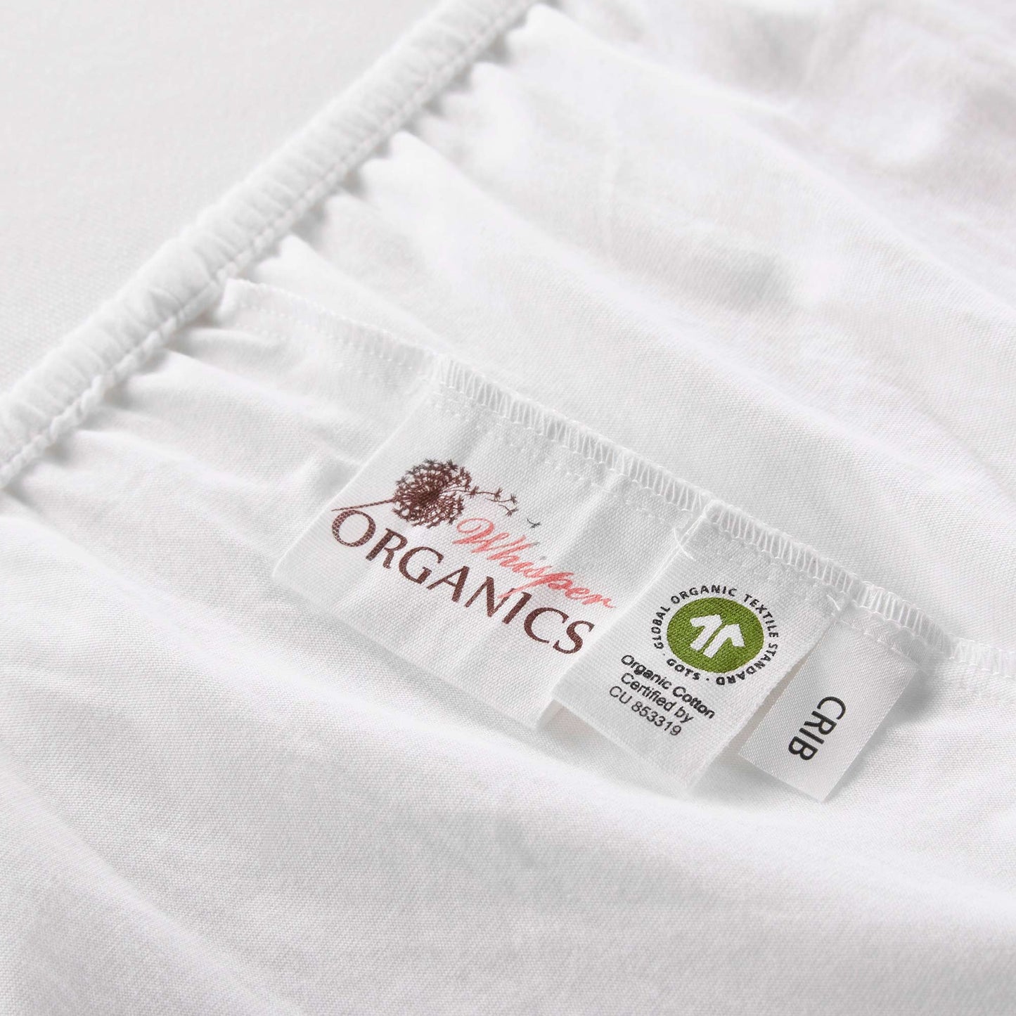 Organic Waterproof Pique Knit Crib Mattress Cover