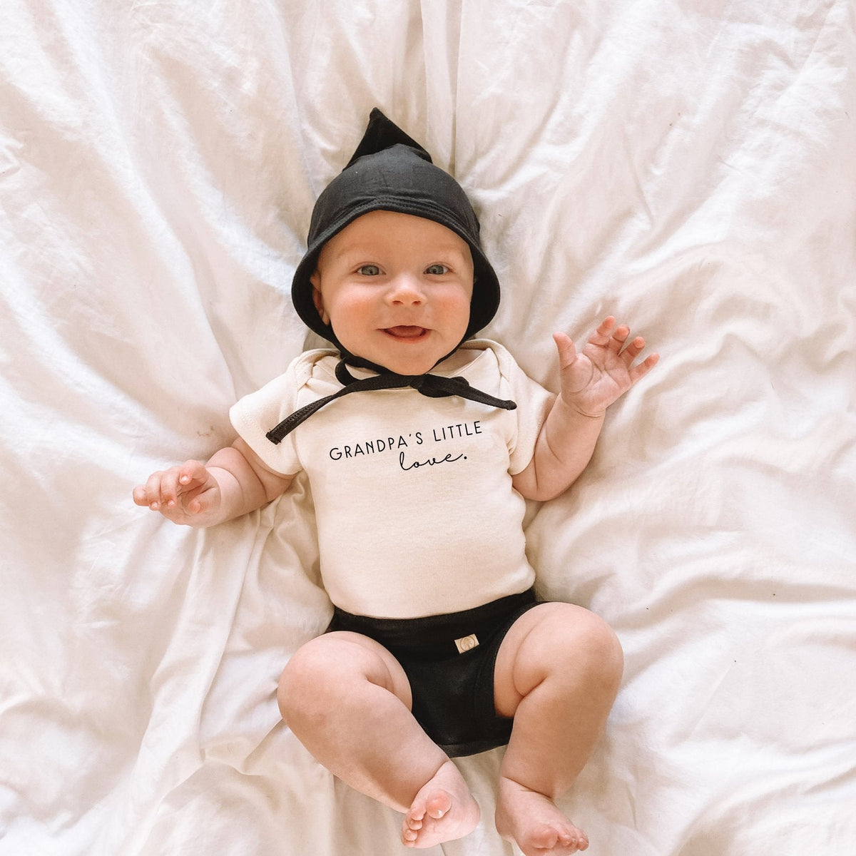 Grandpa’s Little Love Organic Cotton Baby Bodysuit – Short Sleeve, 0–24M