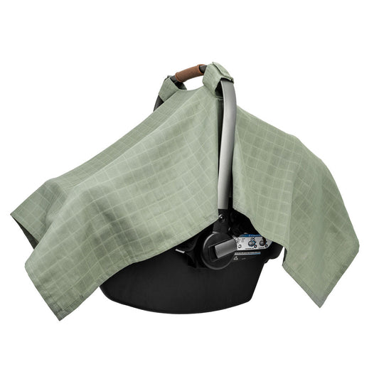 Organic Muslin Cotton Car Seat Cover