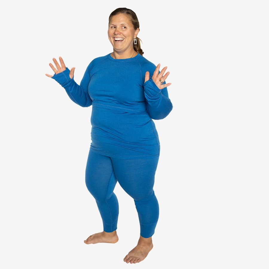 Women's Nursing Long Sleeve Baselayer Long Sleeve Shirt - 100% Merino Wool