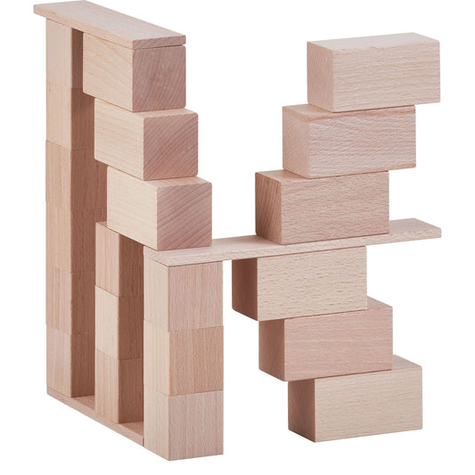 HABA Clever Up! Eco-Friendly Non-Toxic Wooden Building Block System 2.0
