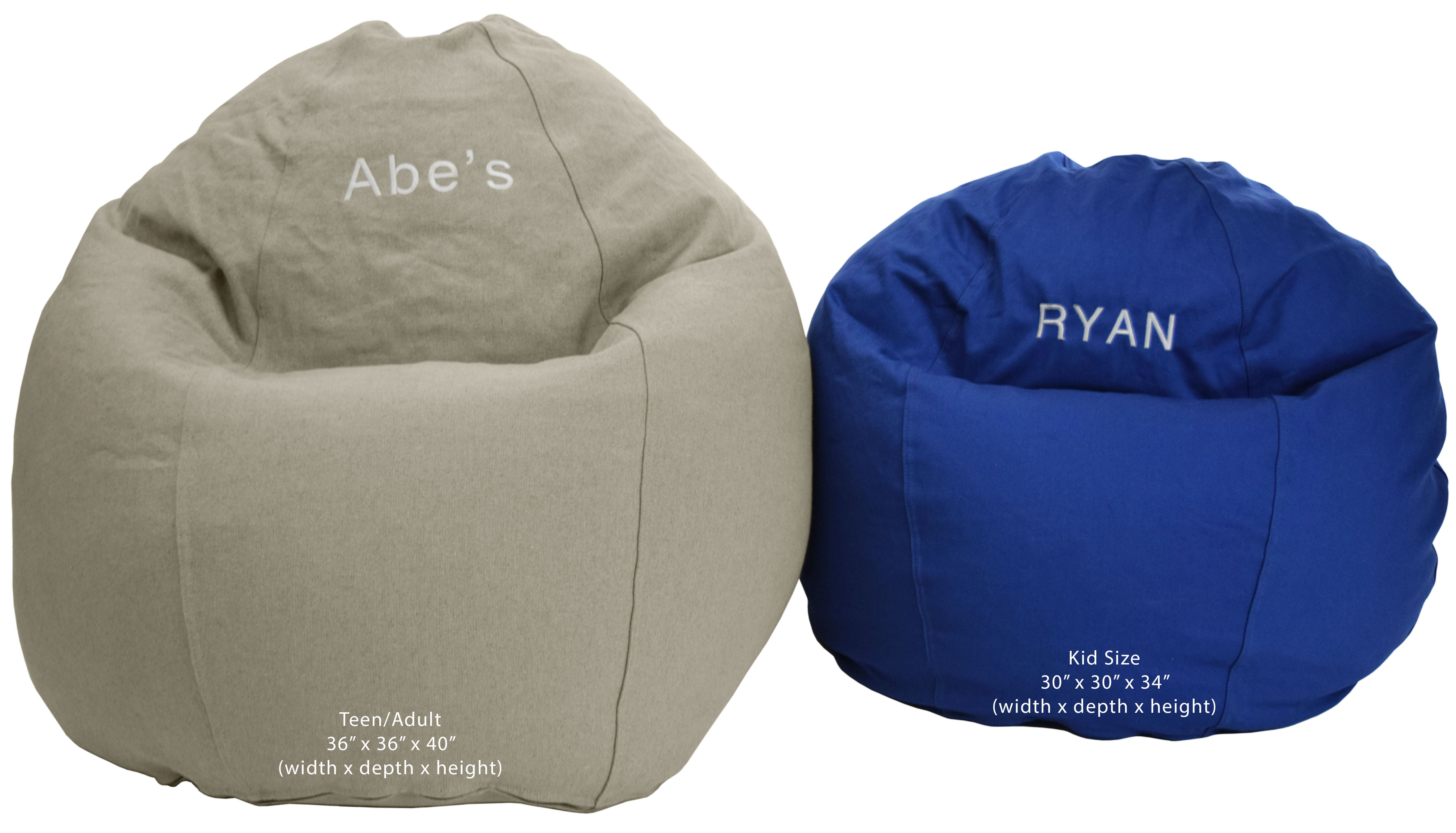 ComfyBean Kid's Bean Bag Chair - Hemp - Thumbnail 3