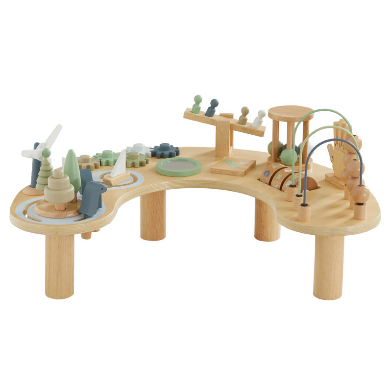 Wonder and Wise Wooden Hi-Lo Toddler Activity Table