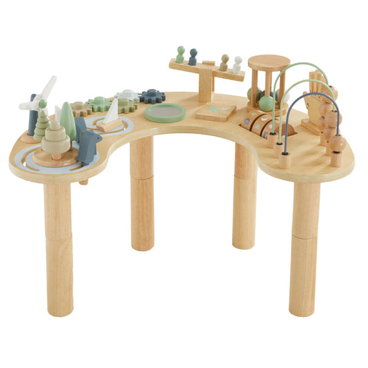 Wonder and Wise Wooden Hi-Lo Toddler Activity Table