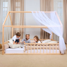 Load image into Gallery viewer, Goodevas Eco-Friendly Wooden Montessori Toddler House Floor Bed | Twin
