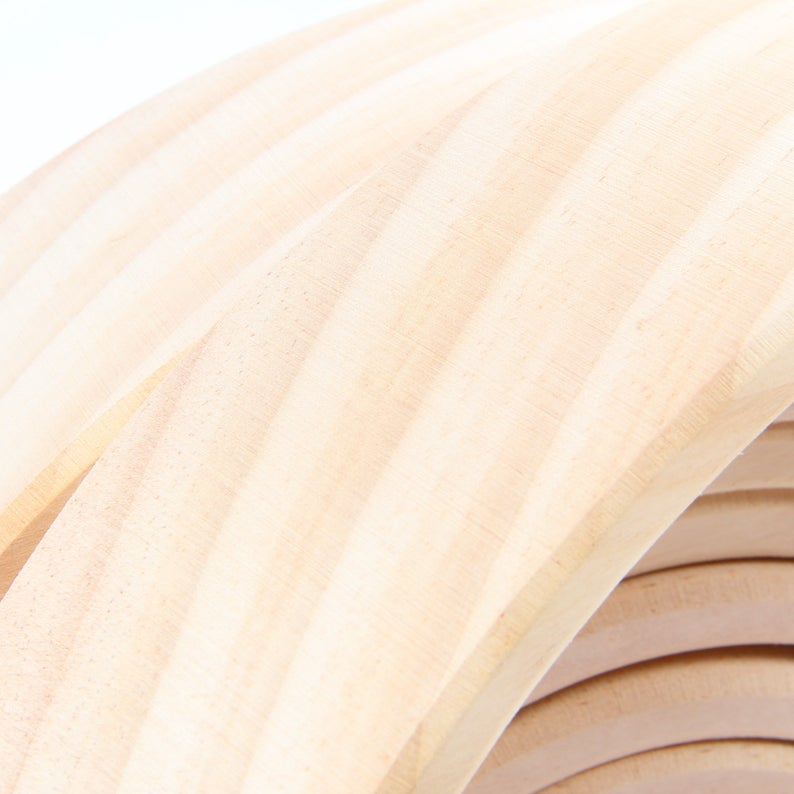 12 Pcs Pine Wood Natural Wooden Large Rainbow Stacking Blocks