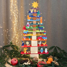 Load image into Gallery viewer, 11 Pcs Wooden Rainbow Rectangular Building Boards in Primary Colors
