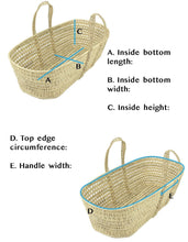 Load image into Gallery viewer, Modern Style Liner Cover for Moses Basket - Choose Fabric - Custom Made
