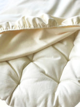Load image into Gallery viewer, Waterproof Natural Ivory Organic Cotton Jersey - Custom Fitted Sheet
