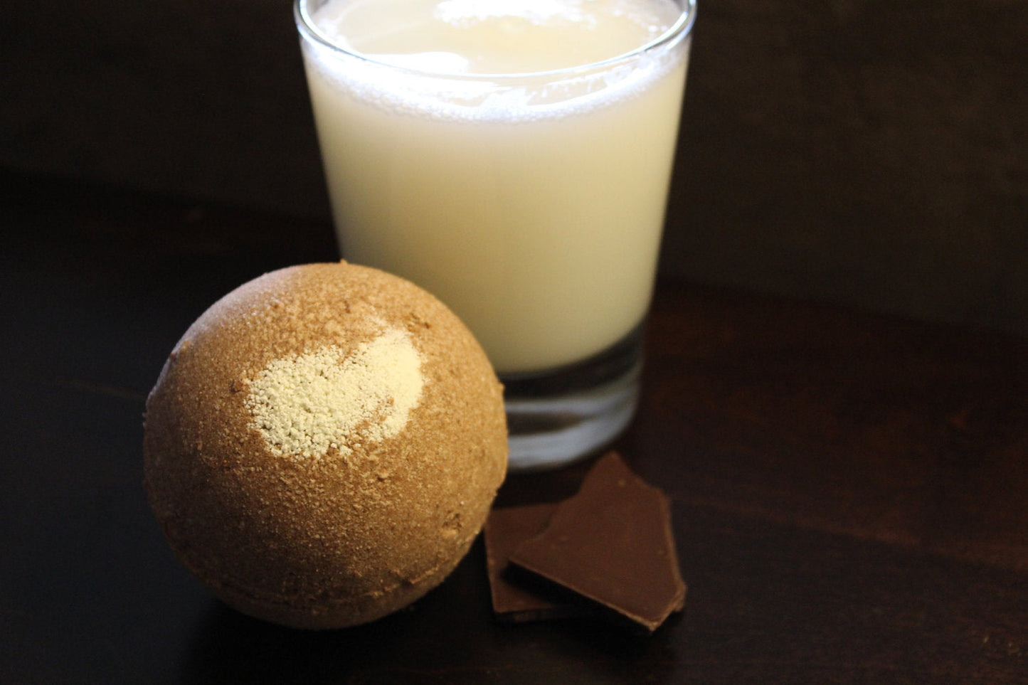 Butter Me Up Organics Chocolate Milk Bath Bomb with Toy
