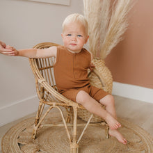 Load image into Gallery viewer, Organic Cotton Ribbed Sleeveless Romper
