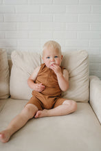 Load image into Gallery viewer, Organic Cotton Ribbed Sleeveless Romper
