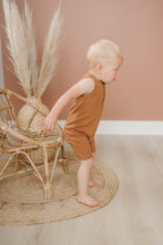 Load image into Gallery viewer, Organic Cotton Ribbed Sleeveless Romper
