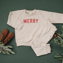 Load image into Gallery viewer, Merry Organic Cotton Crewneck Sweatshirt - Natural
