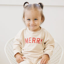 Load image into Gallery viewer, Merry Organic Cotton Crewneck Sweatshirt - Natural
