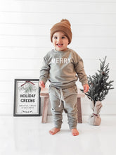 Load image into Gallery viewer, Merry Graphic Organic Cotton 2pc Jogger Set

