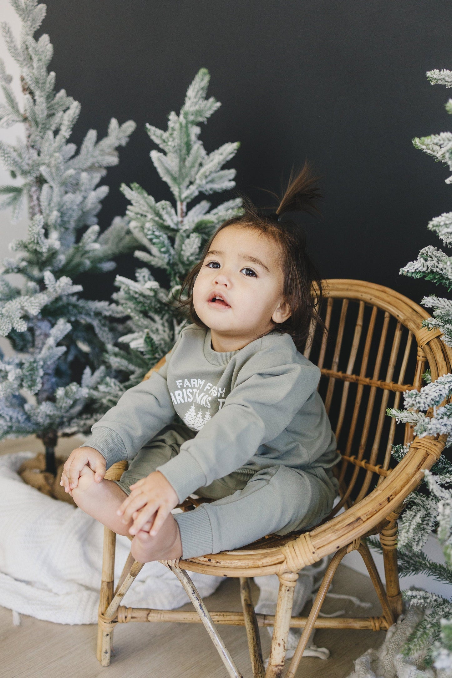 Farm Fresh Christmas Trees Organic Cotton 2pc Jogger Set