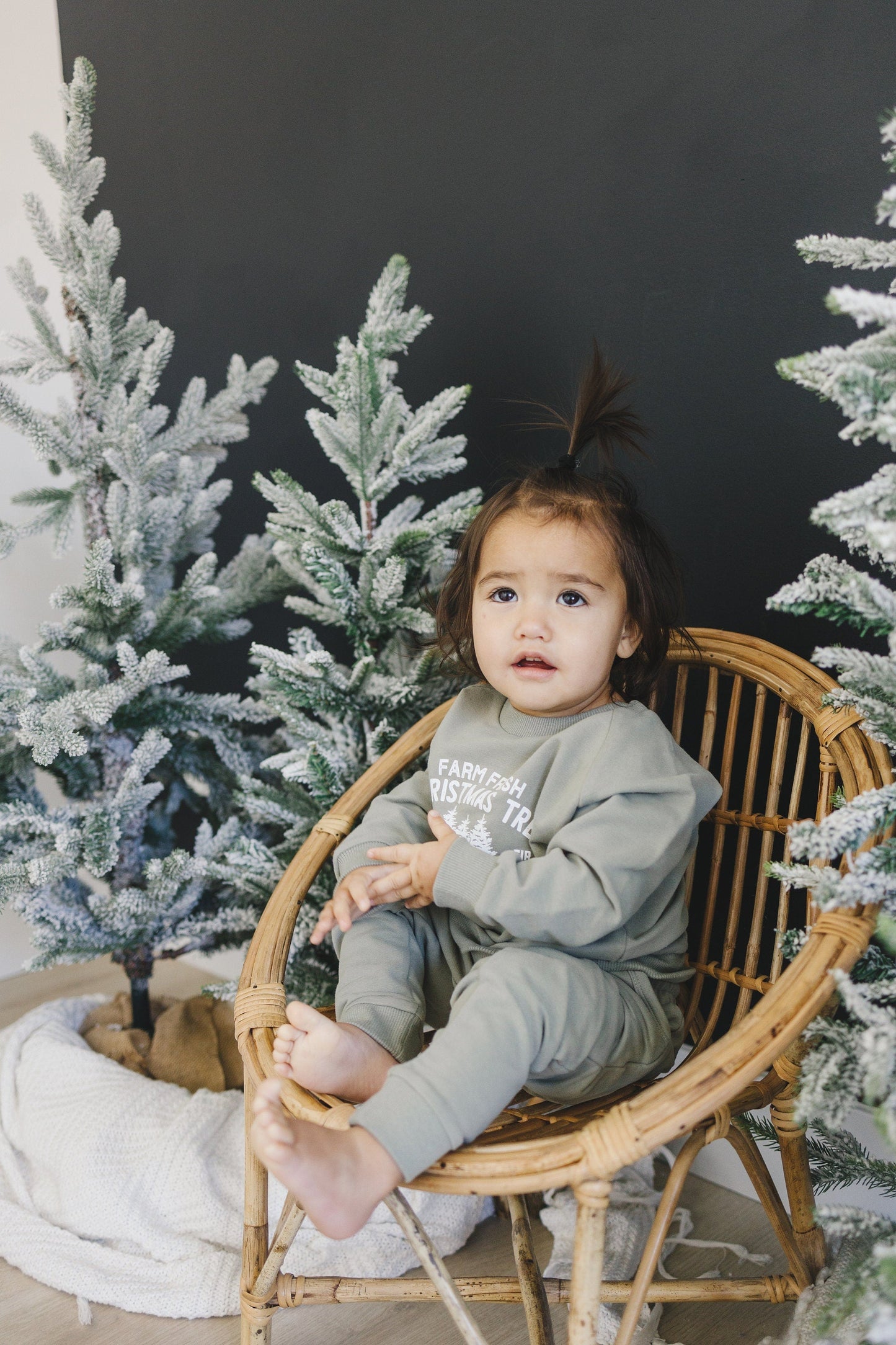 Farm Fresh Christmas Trees Organic Cotton 2pc Jogger Set