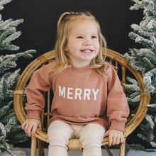 Load image into Gallery viewer, Merry Organic Cotton Crewneck Sweatshirt - Red

