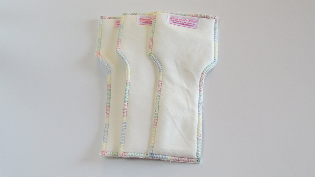 100% organic bamboo inserts set of three