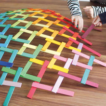 Load image into Gallery viewer, 120 Pcs STAINED Leonardo Building Sticks - Da Vinci&#39;s Bridge
