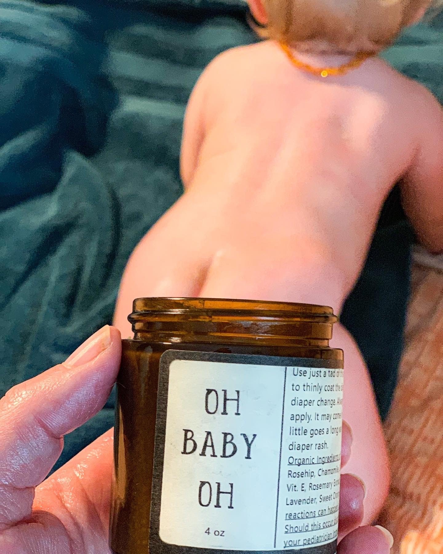 Sweet Harvest Farms Oh Baby Oh! " What a bum!" Organic Diaper Balm, Chafing, Cracked Skin