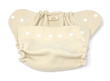 Load image into Gallery viewer, Natural Wool Snap Wrap Diaper Cover
