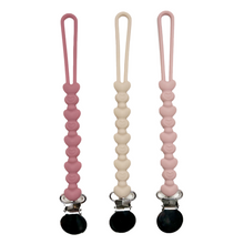 Load image into Gallery viewer, Calla and Friends Silicone Non-Toxic Love You More Pacifier &amp; Teether Clip
