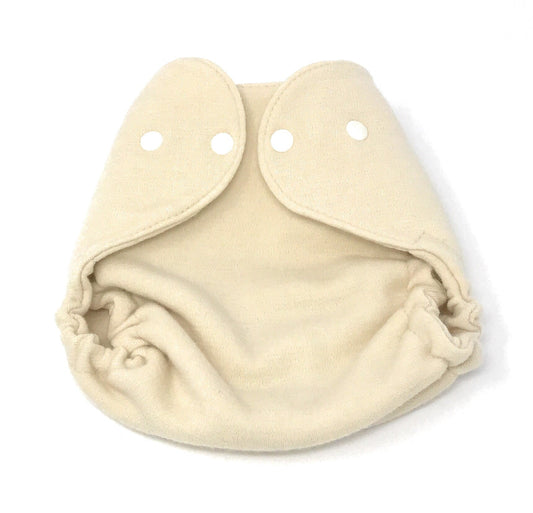Natural Wool Snap Wrap Diaper Cover
