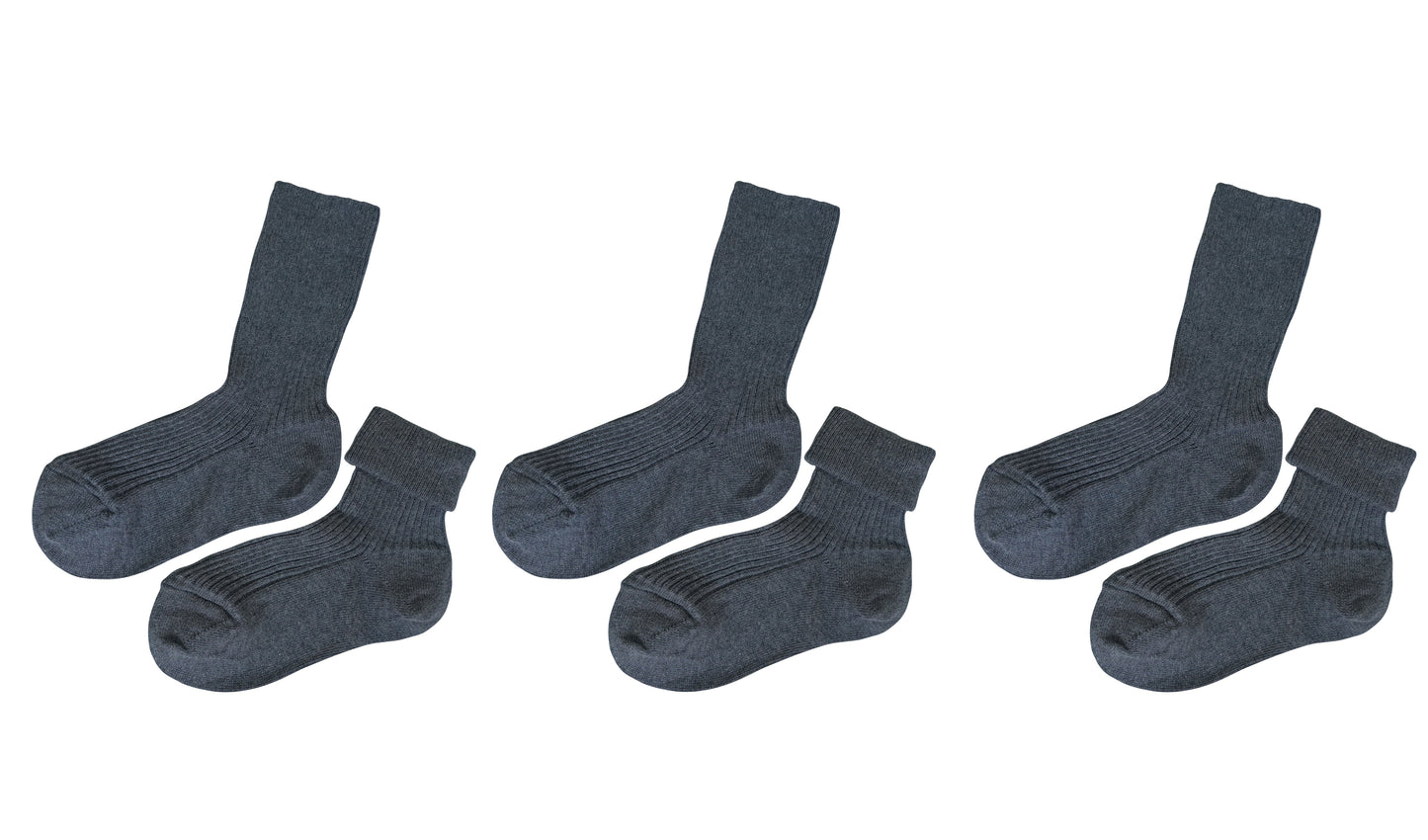 tittimitti® 100% Organic Cotton Kids Socks (3-Pack) – Made in Italy, Unisex, Soft & Breathable for Boys & Girls.