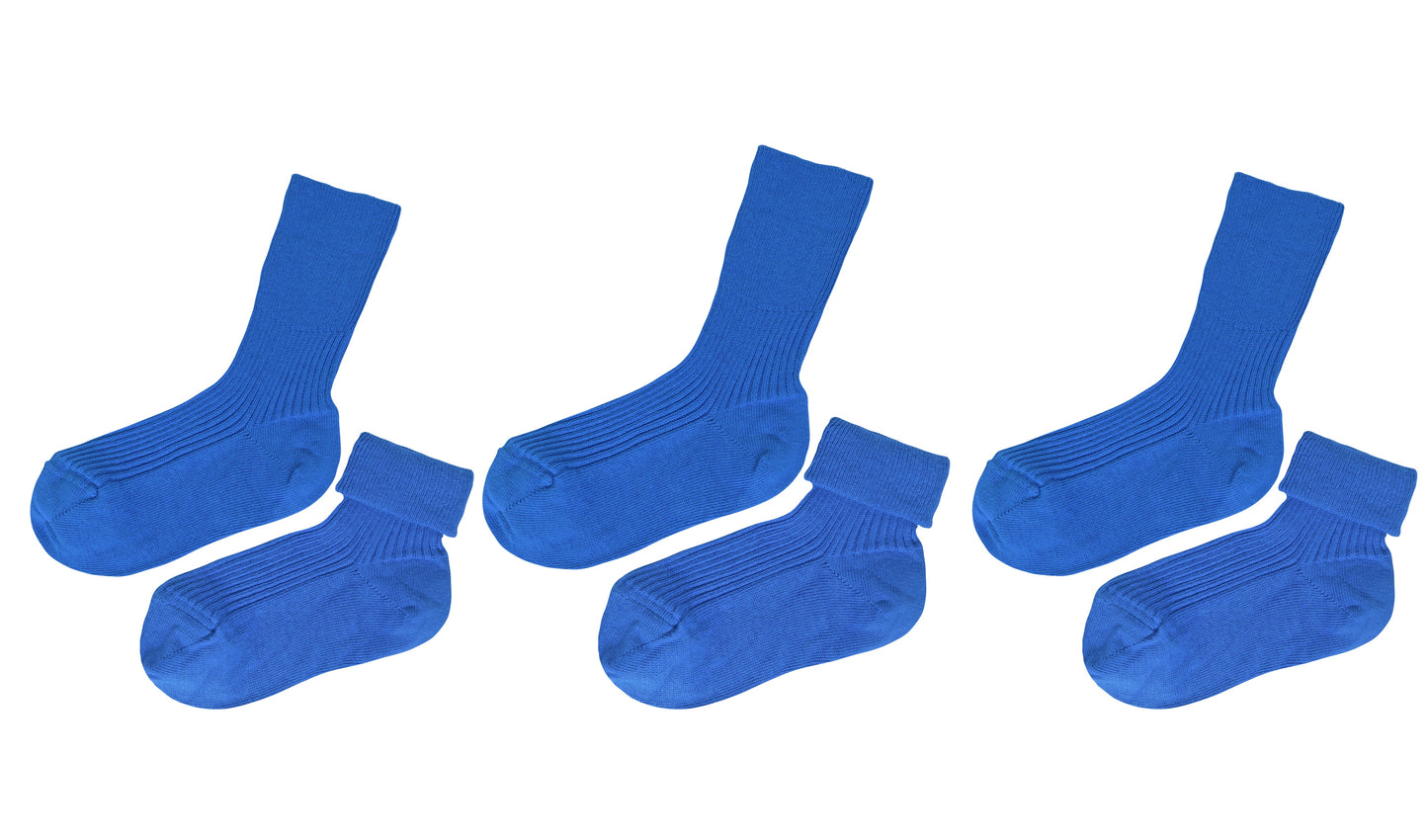 tittimitti® 100% Organic Cotton Kids Socks (3-Pack) – Made in Italy, Unisex, Soft & Breathable for Boys & Girls.