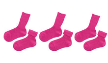 Load image into Gallery viewer, tittimitti® 100% Organic Cotton Kids Socks (3-Pack) – Made in Italy, Unisex, Soft &amp; Breathable for Boys &amp; Girls.

