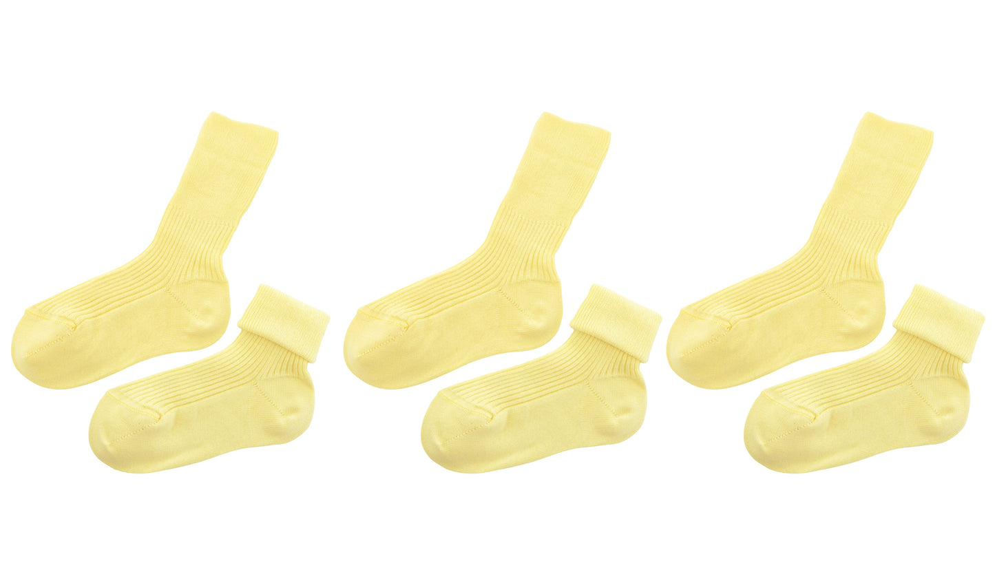 tittimitti® 100% Organic Cotton Kids Socks (3-Pack) – Made in Italy, Unisex, Soft & Breathable for Boys & Girls.