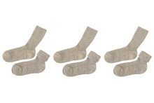 Load image into Gallery viewer, tittimitti® 100% Organic Cotton Kids Socks (3-Pack) – Made in Italy, Unisex, Soft &amp; Breathable for Boys &amp; Girls.
