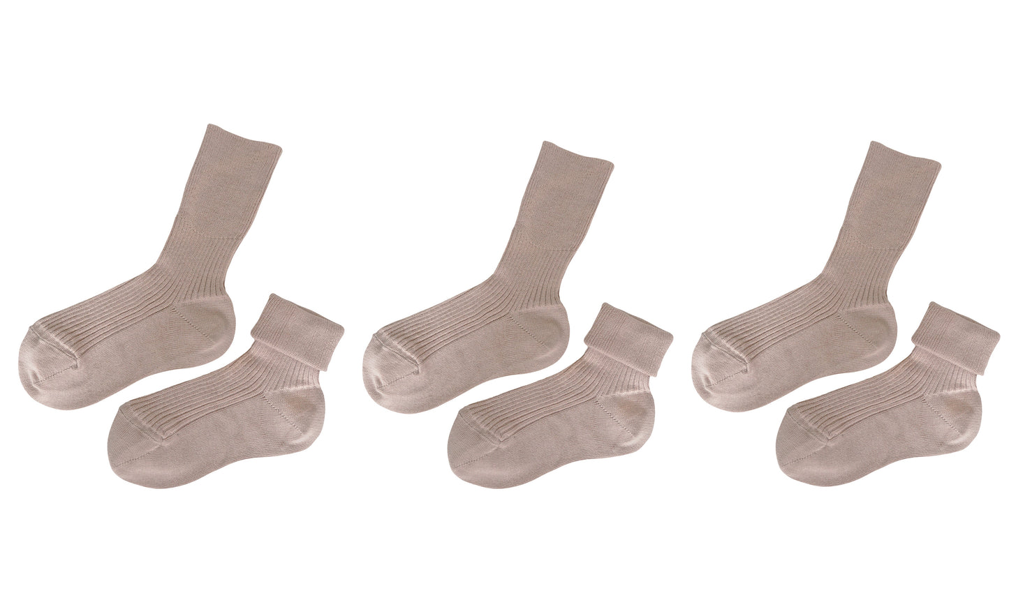 tittimitti® 100% Organic Cotton Kids Socks (3-Pack) – Made in Italy, Unisex, Soft & Breathable for Boys & Girls.