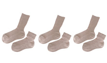 Load image into Gallery viewer, tittimitti® 100% Organic Cotton Kids Socks (3-Pack) – Made in Italy, Unisex, Soft &amp; Breathable for Boys &amp; Girls.
