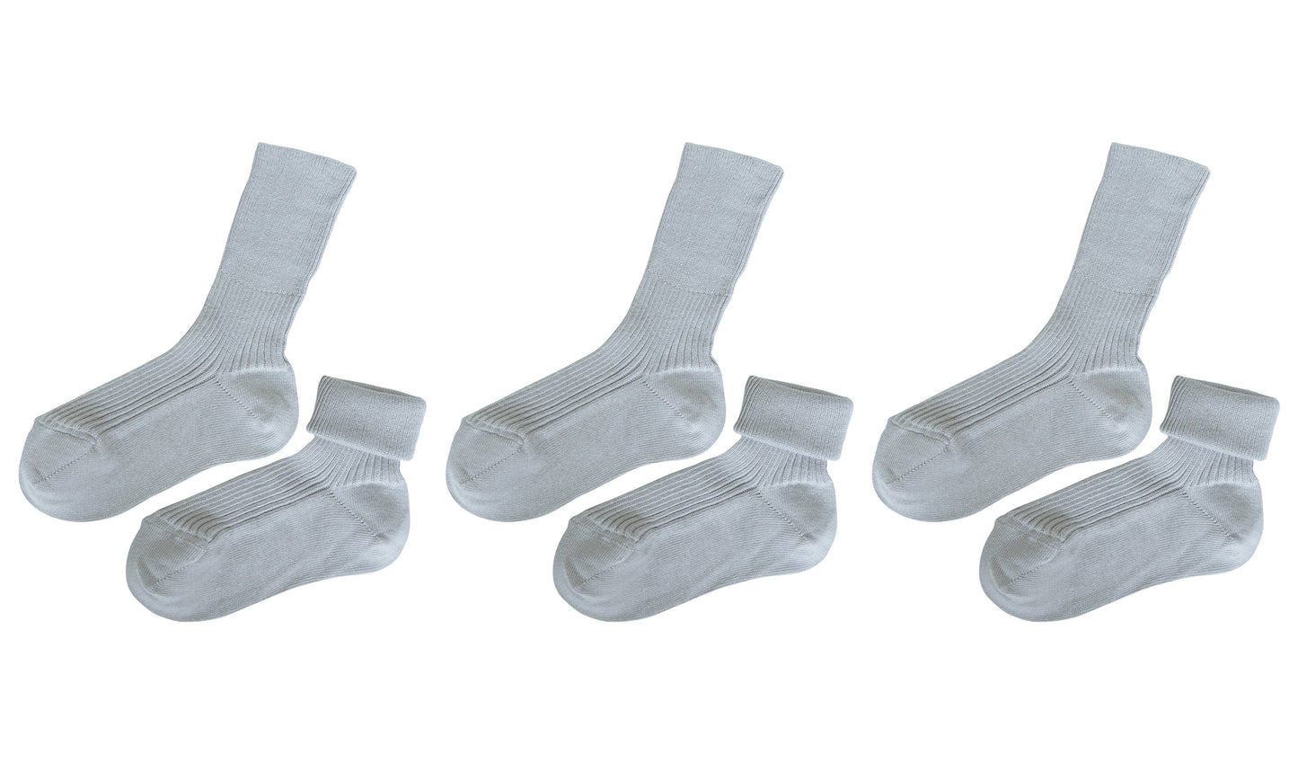 tittimitti® 100% Organic Cotton Kids Socks (3-Pack) – Made in Italy, Unisex, Soft & Breathable for Boys & Girls.